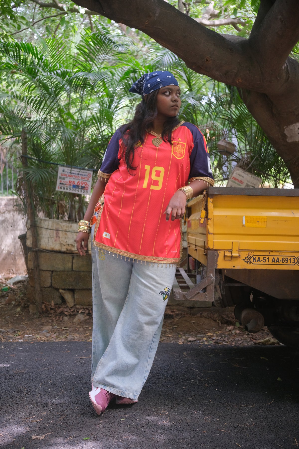 Embellished Jersey Varsity