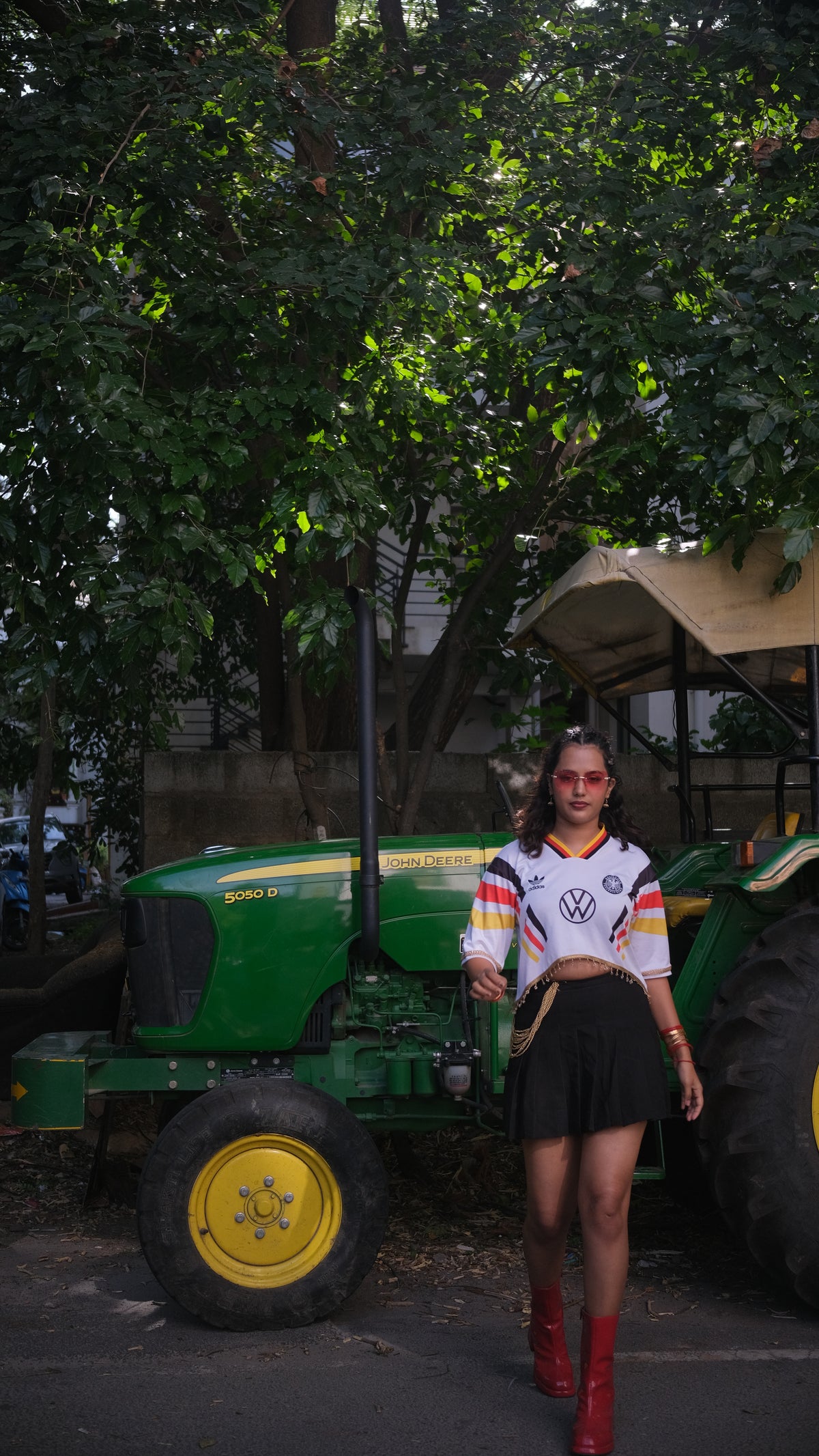 Desi Crop Jersey Top